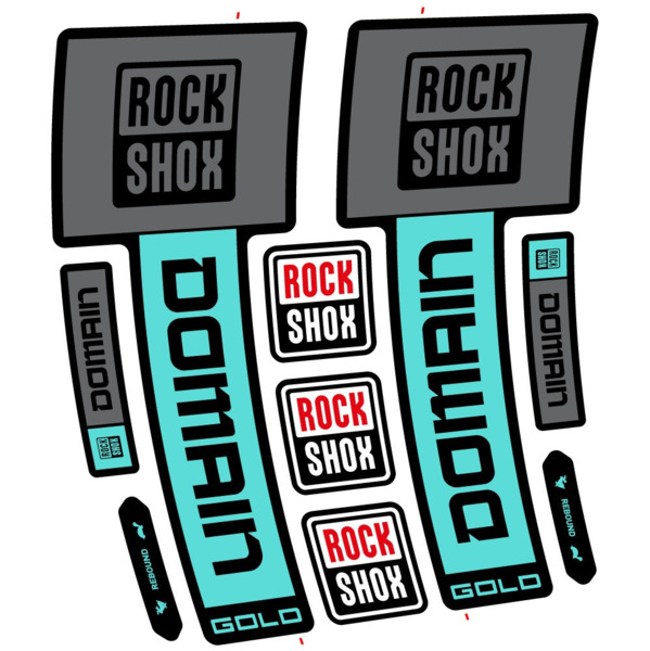 RockShox Domain Gold 2025 ver. 1 Pegatinas en vinilo adhesivo Horquilla (22)