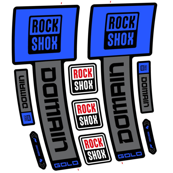 RockShox Domain Gold 2025 ver. 2 Pegatinas en vinilo adhesivo Horquilla (5)