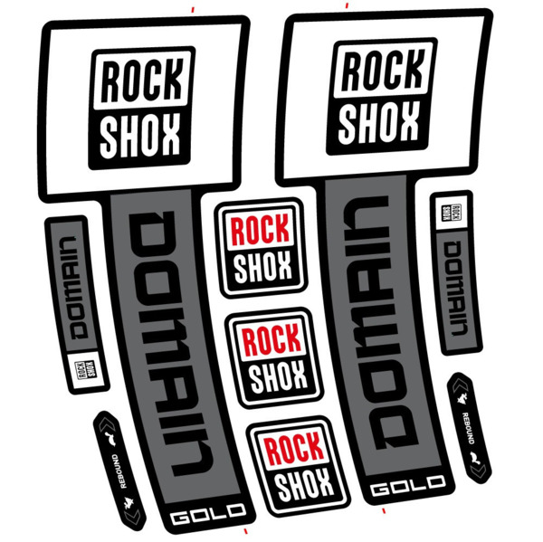 RockShox Domain Gold 2025 ver. 2 Pegatinas en vinilo adhesivo Horquilla (6)