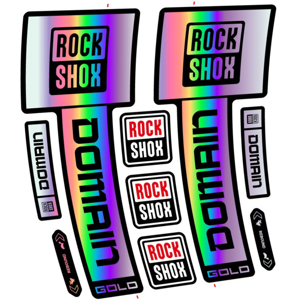 RockShox Domain Gold 2025 ver. 2 Pegatinas en vinilo adhesivo Horquilla (8)