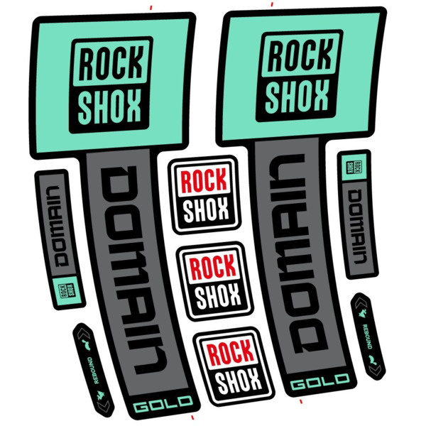 RockShox Domain Gold 2025 ver. 2 Pegatinas en vinilo adhesivo Horquilla (9)
