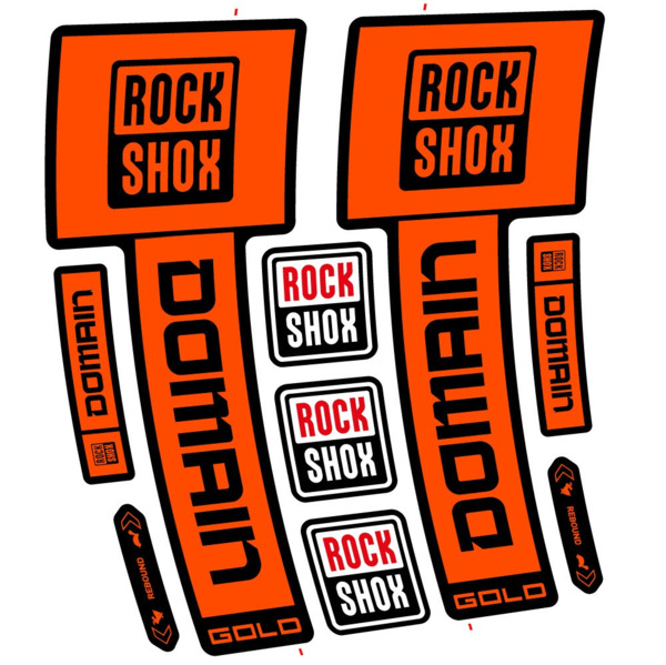 RockShox Domain Gold 2025 ver. 2 Pegatinas en vinilo adhesivo Horquilla (10)