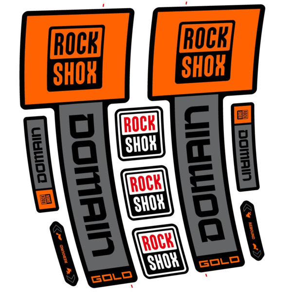RockShox Domain Gold 2025 ver. 2 Pegatinas en vinilo adhesivo Horquilla (11)