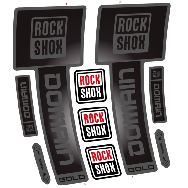 RockShox Domain Gold 2025 ver. 2 Pegatinas en vinilo adhesivo Horquilla (12)