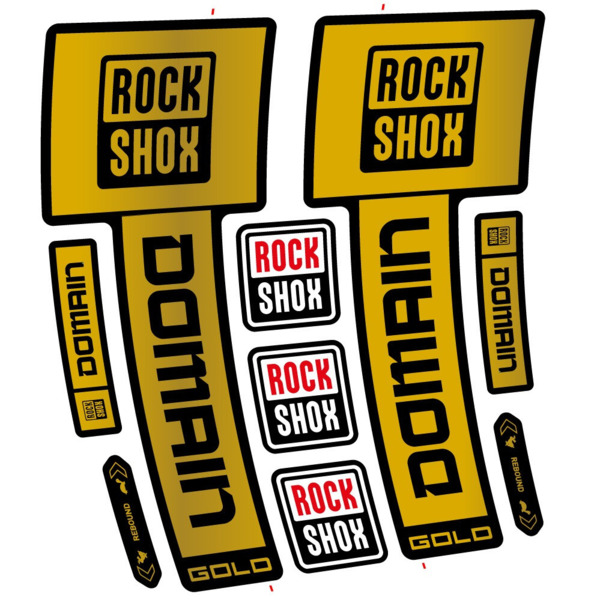 RockShox Domain Gold 2025 ver. 2 Pegatinas en vinilo adhesivo Horquilla (13)