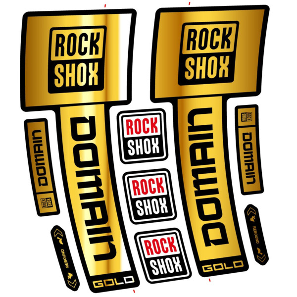 RockShox Domain Gold 2025 ver. 2 Pegatinas en vinilo adhesivo Horquilla (14)