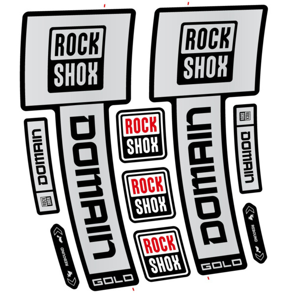 RockShox Domain Gold 2025 ver. 2 Pegatinas en vinilo adhesivo Horquilla (15)
