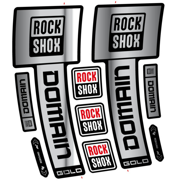 RockShox Domain Gold 2025 ver. 2 Pegatinas en vinilo adhesivo Horquilla (16)