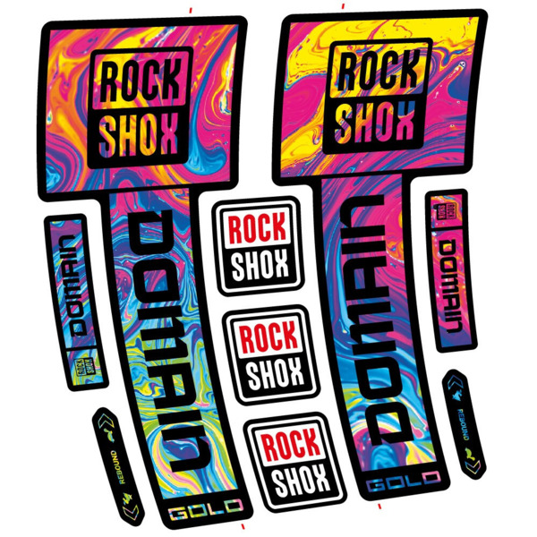 RockShox Domain Gold 2025 ver. 2 Pegatinas en vinilo adhesivo Horquilla (17)