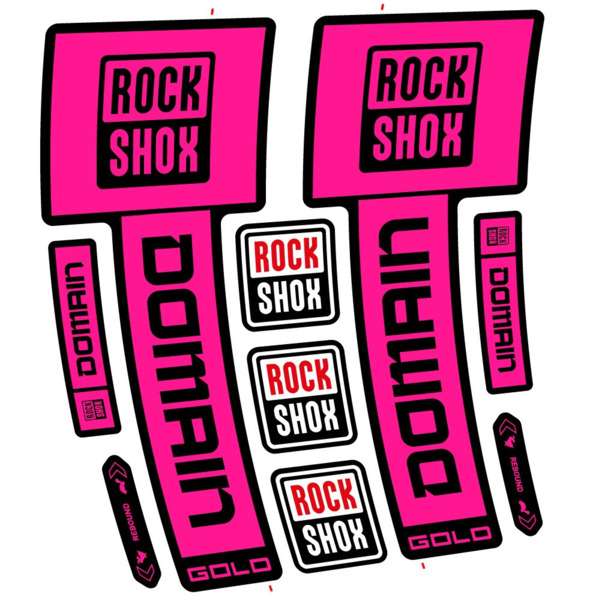 RockShox Domain Gold 2025 ver. 2 Pegatinas en vinilo adhesivo Horquilla (20)