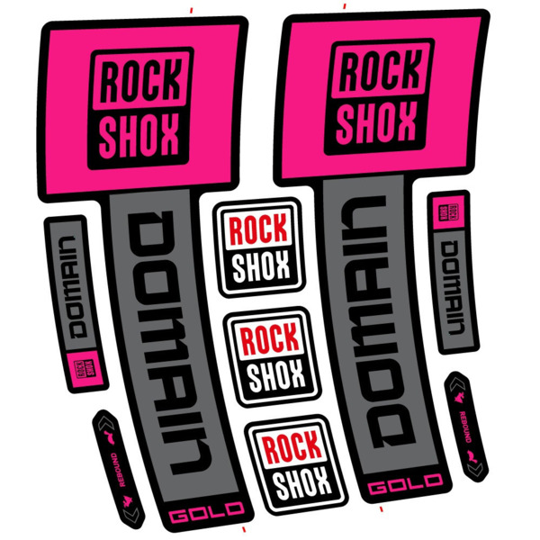 RockShox Domain Gold 2025 ver. 2 Pegatinas en vinilo adhesivo Horquilla (21)