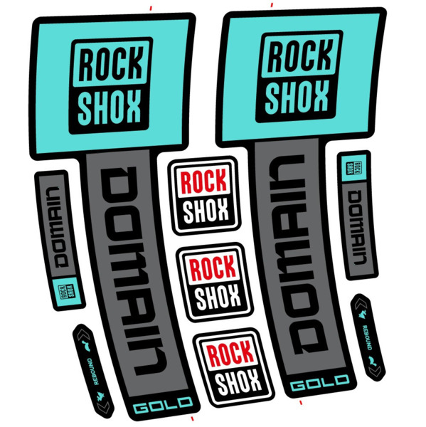 RockShox Domain Gold 2025 ver. 2 Pegatinas en vinilo adhesivo Horquilla (22)