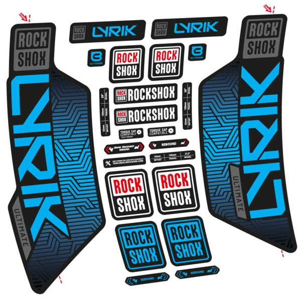 RockShox Lyrik Ultimate Flight Attendant Pegatinas en vinilo adhesivo Horquilla (4)