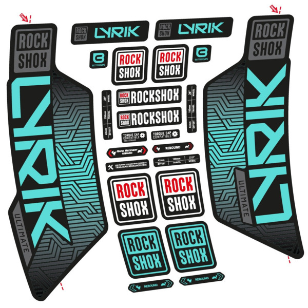 RockShox Lyrik Ultimate Flight Attendant Pegatinas en vinilo adhesivo Horquilla (22)