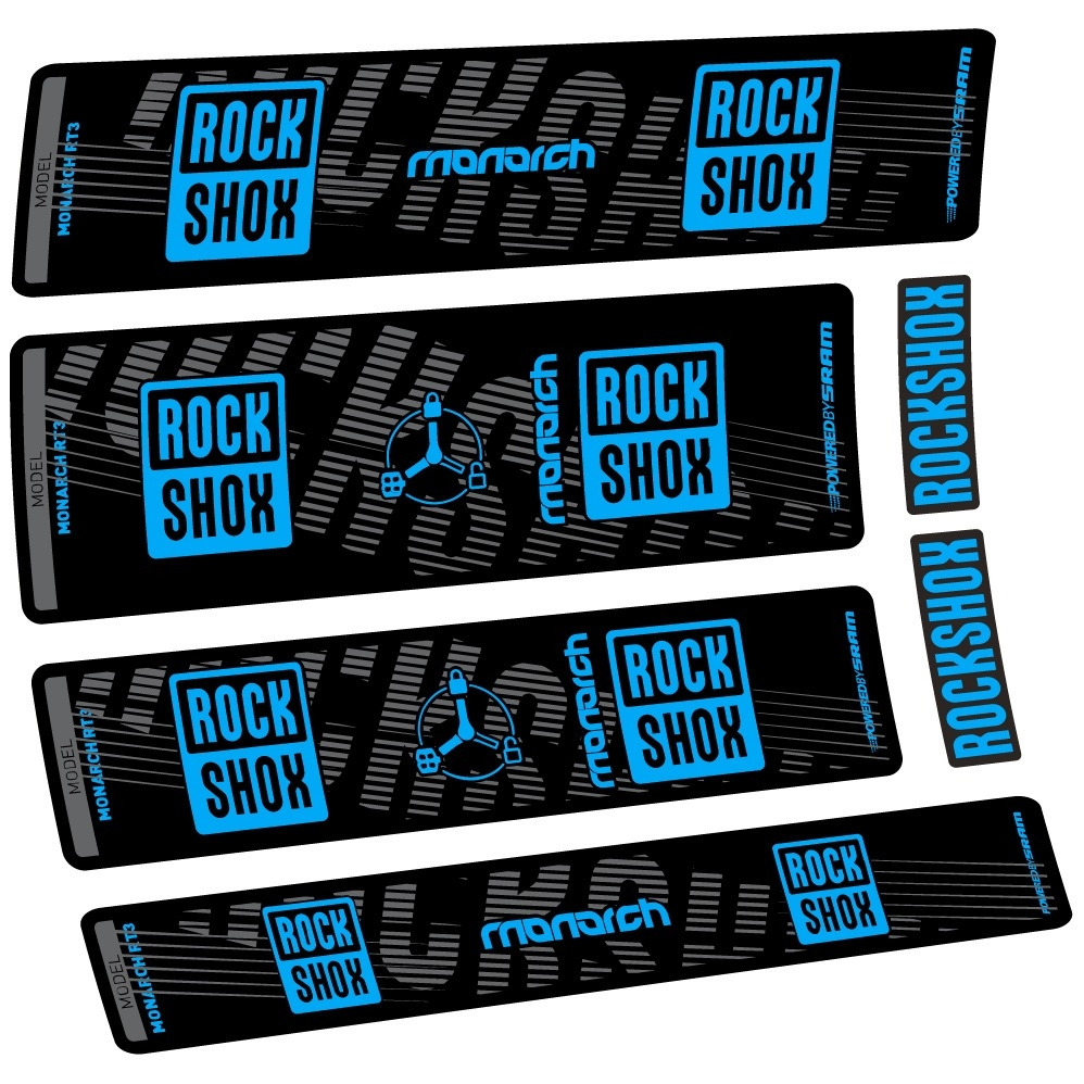 adoptar nudo ratón Pegatinas para Amortiguador Rockshox Monarch RT3 2022 en vinilo adhesivo  stickers graphics calcas adesivi autocollants
