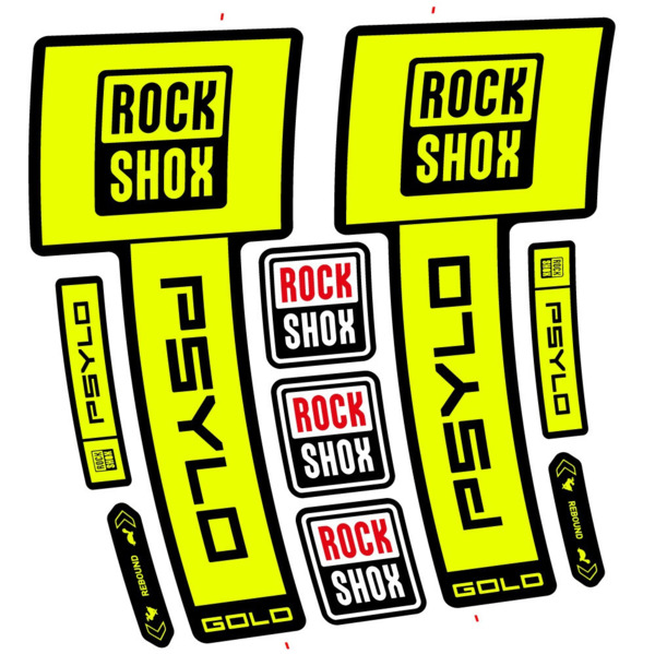 RockShox Psylo Gold 2025 Pegatinas en vinilo adhesivo Horquilla (2)