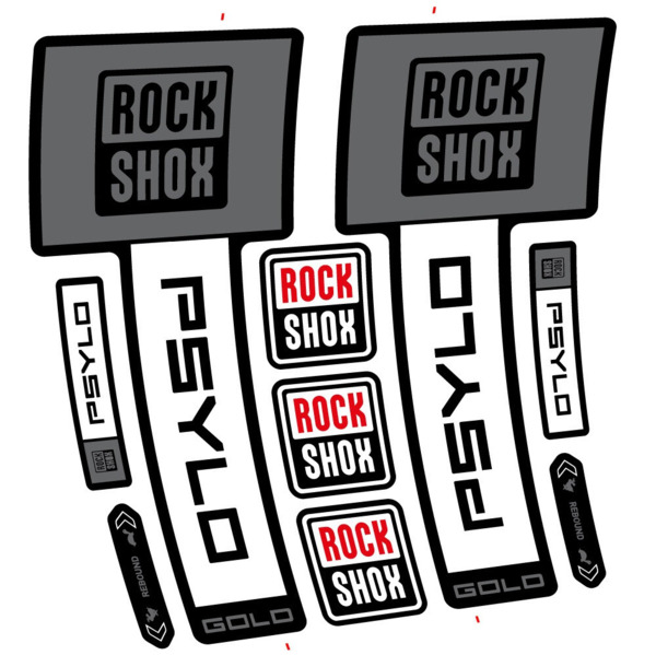 RockShox Psylo Gold 2025 Pegatinas en vinilo adhesivo Horquilla (6)