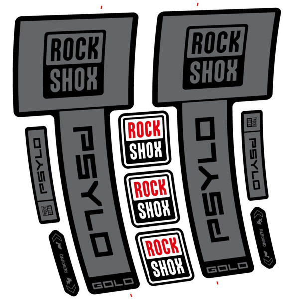 RockShox Psylo Gold 2025 Pegatinas en vinilo adhesivo Horquilla (7)