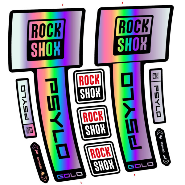 RockShox Psylo Gold 2025 Pegatinas en vinilo adhesivo Horquilla (8)