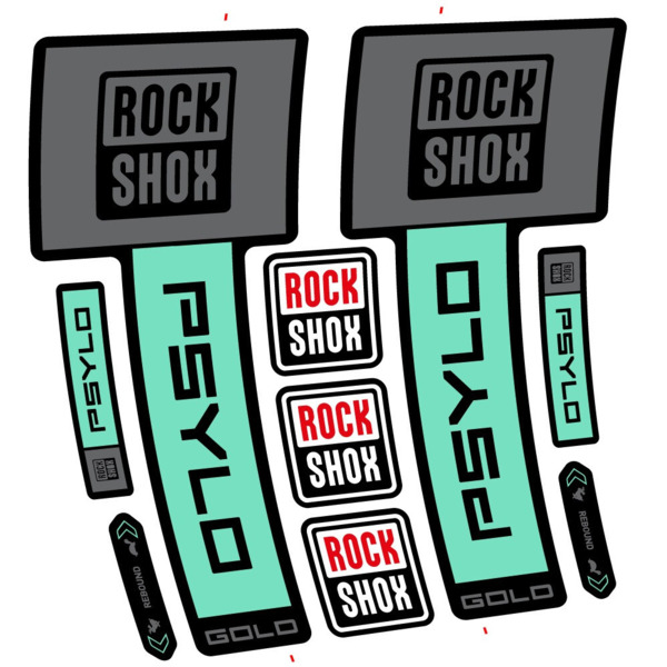 RockShox Psylo Gold 2025 Pegatinas en vinilo adhesivo Horquilla (9)