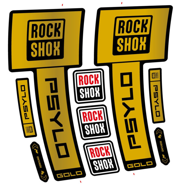 RockShox Psylo Gold 2025 Pegatinas en vinilo adhesivo Horquilla (13)