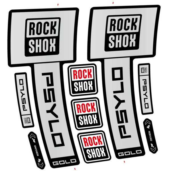 RockShox Psylo Gold 2025 Pegatinas en vinilo adhesivo Horquilla (15)