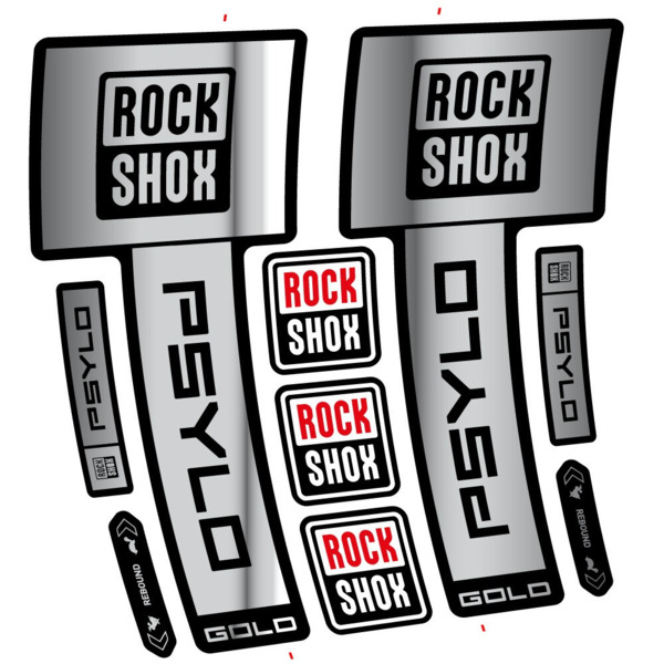 RockShox Psylo Gold 2025 Pegatinas en vinilo adhesivo Horquilla (16)