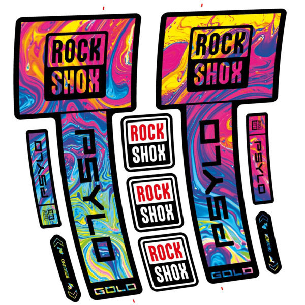 RockShox Psylo Gold 2025 Pegatinas en vinilo adhesivo Horquilla (17)