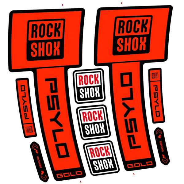 RockShox Psylo Gold 2025 Pegatinas en vinilo adhesivo Horquilla (18)
