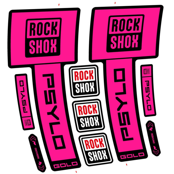 RockShox Psylo Gold 2025 Pegatinas en vinilo adhesivo Horquilla (20)