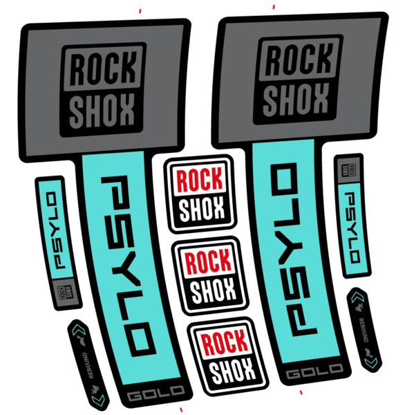 RockShox Psylo Gold 2025 Pegatinas en vinilo adhesivo Horquilla (22)