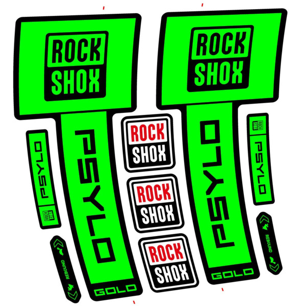 RockShox Psylo Gold 2025 Pegatinas en vinilo adhesivo Horquilla (23)