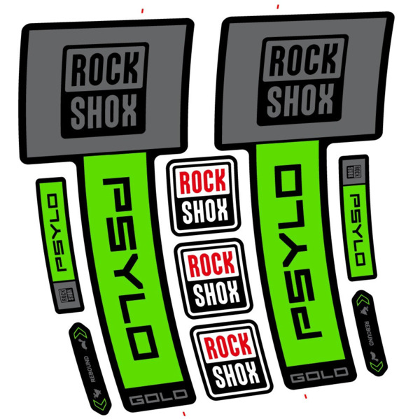 RockShox Psylo Gold 2025 Pegatinas en vinilo adhesivo Horquilla (24)