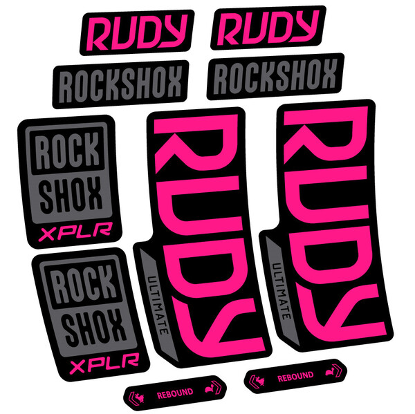 RockShox Rudy Ultimate Pegatinas en vinilo adhesivo Horquilla