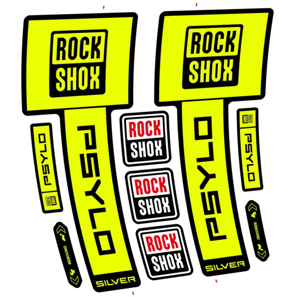RockShox Psylo Silver 2025 Pegatinas en vinilo adhesivo Horquilla (2)