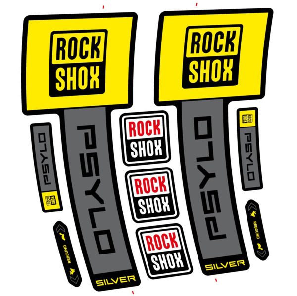 RockShox Psylo Silver 2025 Pegatinas en vinilo adhesivo Horquilla (3)