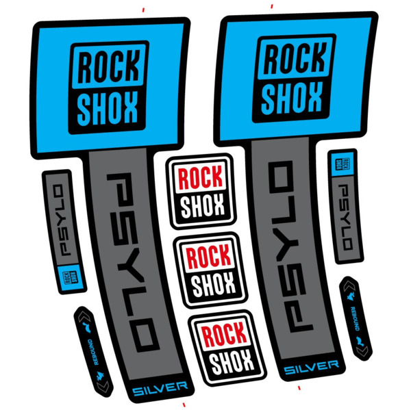 RockShox Psylo Silver 2025 Pegatinas en vinilo adhesivo Horquilla (4)