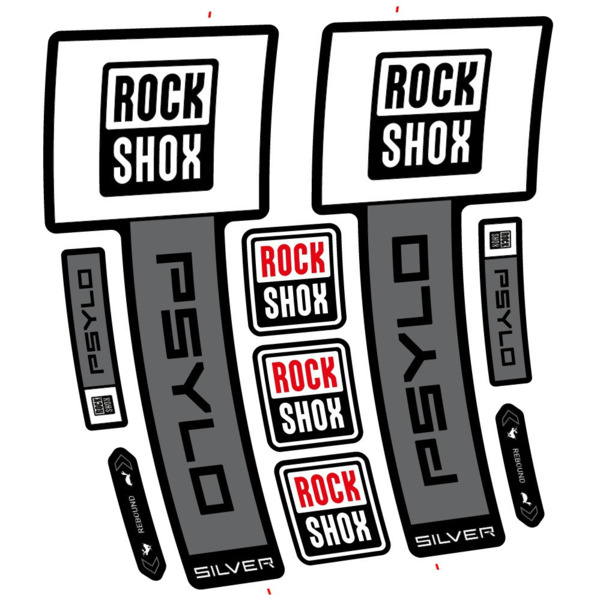 RockShox Psylo Silver 2025 Pegatinas en vinilo adhesivo Horquilla (6)
