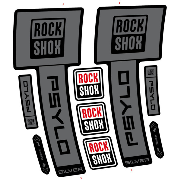 RockShox Psylo Silver 2025 Pegatinas en vinilo adhesivo Horquilla (7)