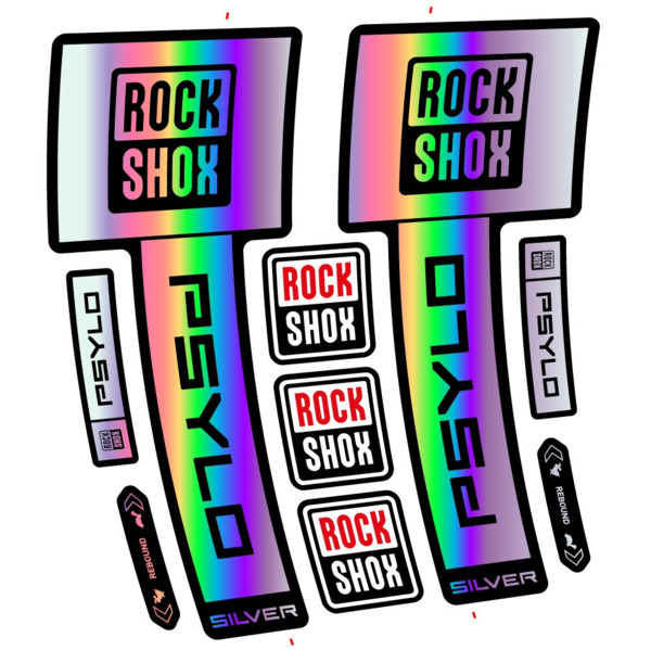 RockShox Psylo Silver 2025 Pegatinas en vinilo adhesivo Horquilla (8)
