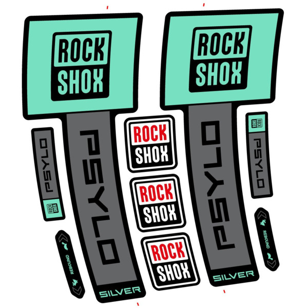 RockShox Psylo Silver 2025 Pegatinas en vinilo adhesivo Horquilla (9)