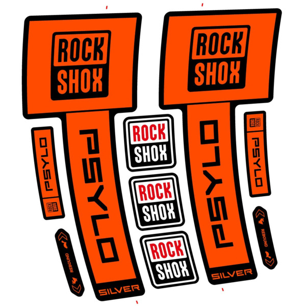 RockShox Psylo Silver 2025 Pegatinas en vinilo adhesivo Horquilla (10)