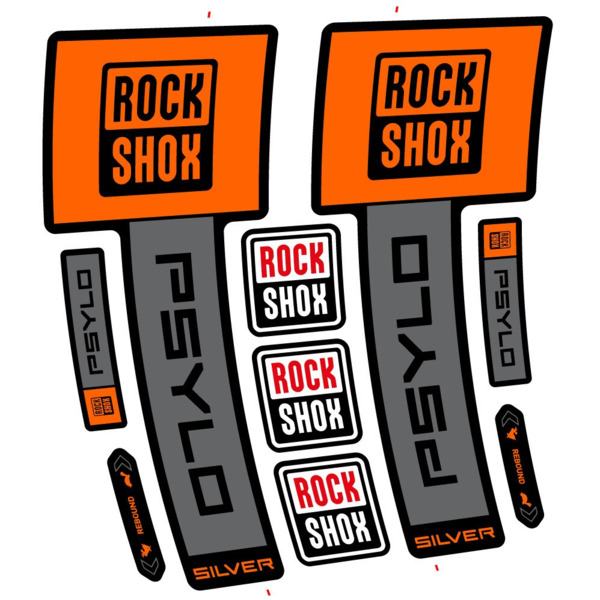 RockShox Psylo Silver 2025 Pegatinas en vinilo adhesivo Horquilla (11)