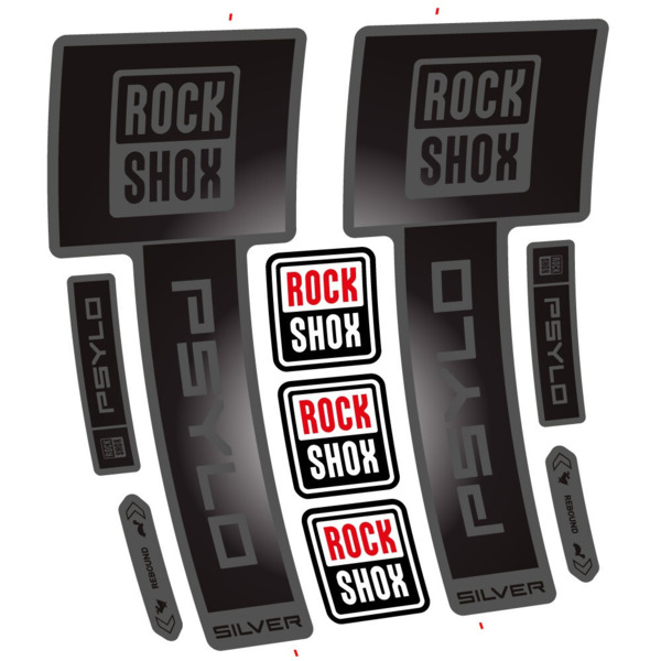 RockShox Psylo Silver 2025 Pegatinas en vinilo adhesivo Horquilla (12)
