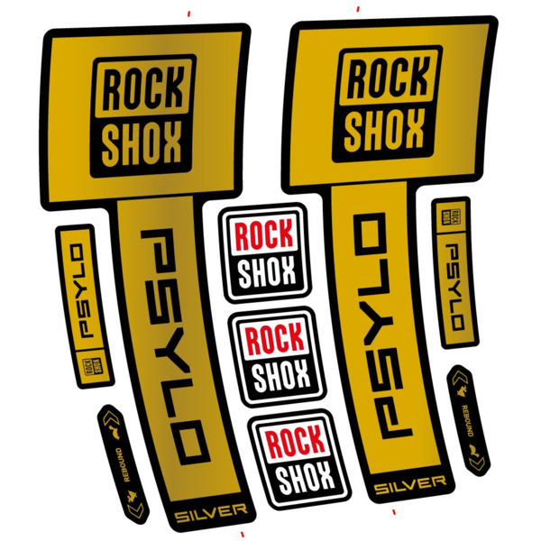 RockShox Psylo Silver 2025 Pegatinas en vinilo adhesivo Horquilla (13)