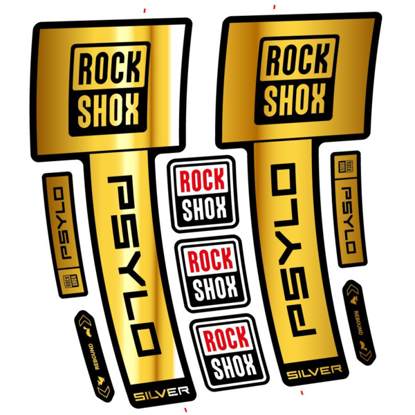 RockShox Psylo Silver 2025 Pegatinas en vinilo adhesivo Horquilla (14)