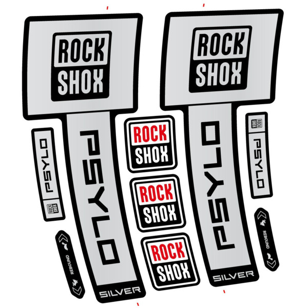 RockShox Psylo Silver 2025 Pegatinas en vinilo adhesivo Horquilla (15)