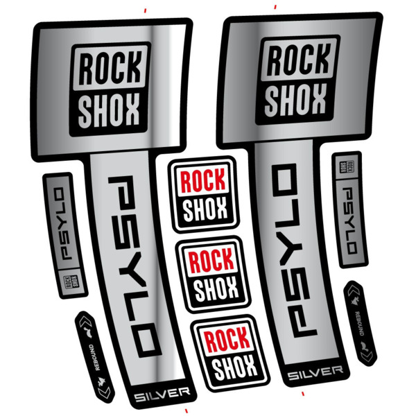 RockShox Psylo Silver 2025 Pegatinas en vinilo adhesivo Horquilla (16)