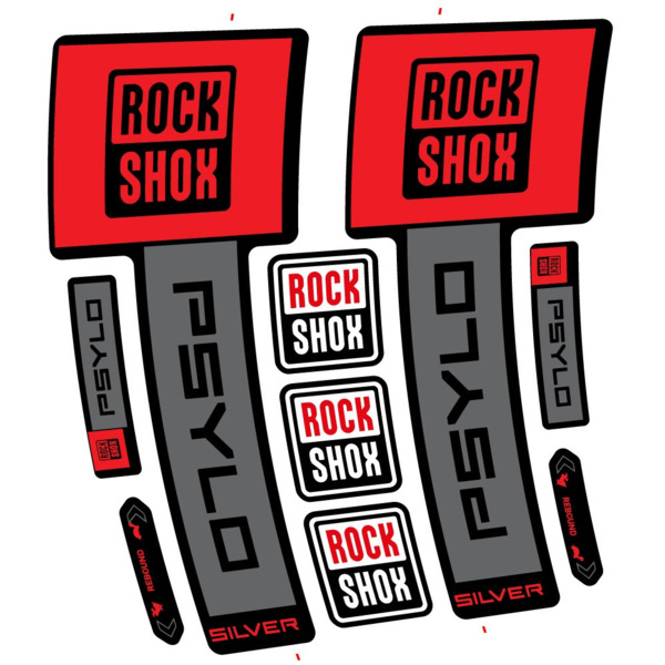 RockShox Psylo Silver 2025 Pegatinas en vinilo adhesivo Horquilla (19)