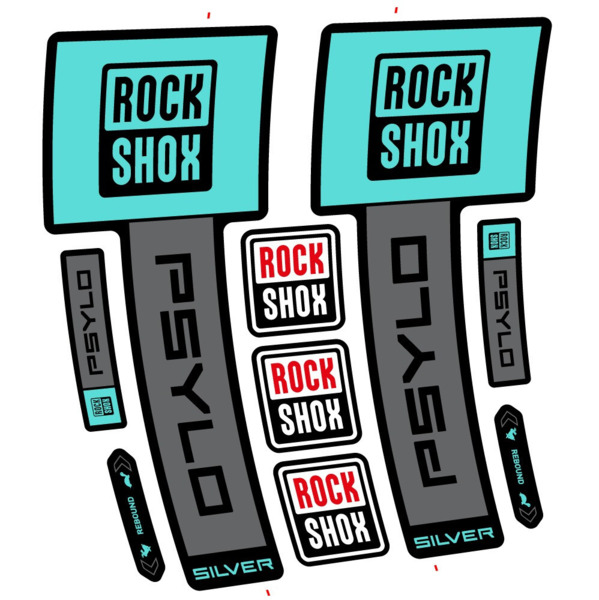 RockShox Psylo Silver 2025 Pegatinas en vinilo adhesivo Horquilla (22)